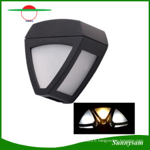 Lumière solaire de mur de barrière de triangle 2 LED imperméable à l&#39;eau de paysage sans fil de capteur de lumière Lumière blanche / naturelle de mur solaire de lumière solaire à éclairage extérieur imperméable à l&#39;eau